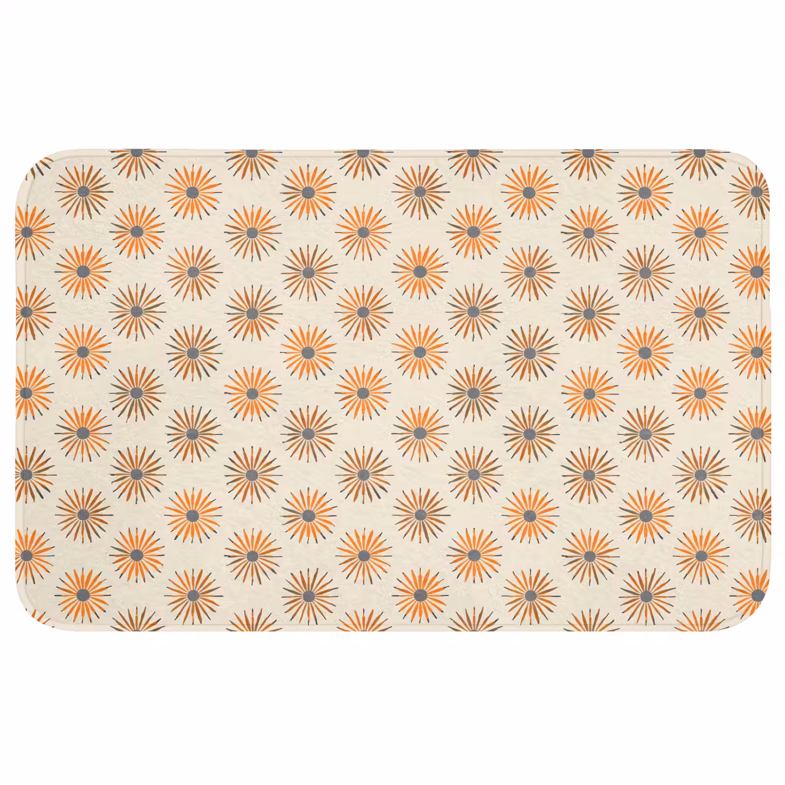 Badmat - Madelief - Patroon - Oranje — 1