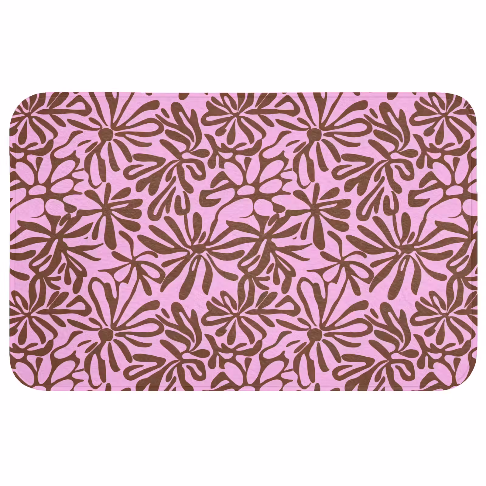 Badmat - Organisch - Patroon - Roze — 1