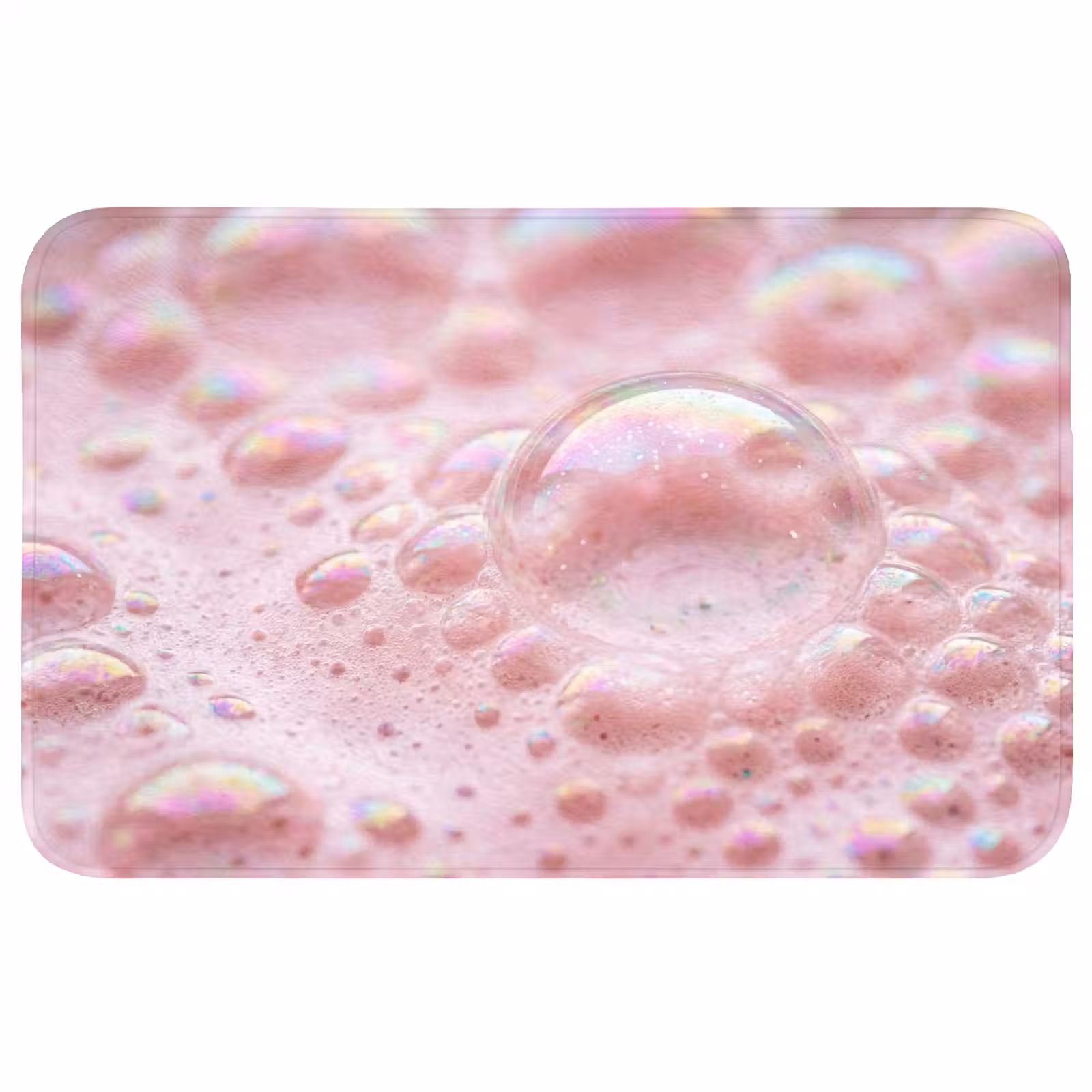 Badmat - Schuim - Structuur - Roze — 1