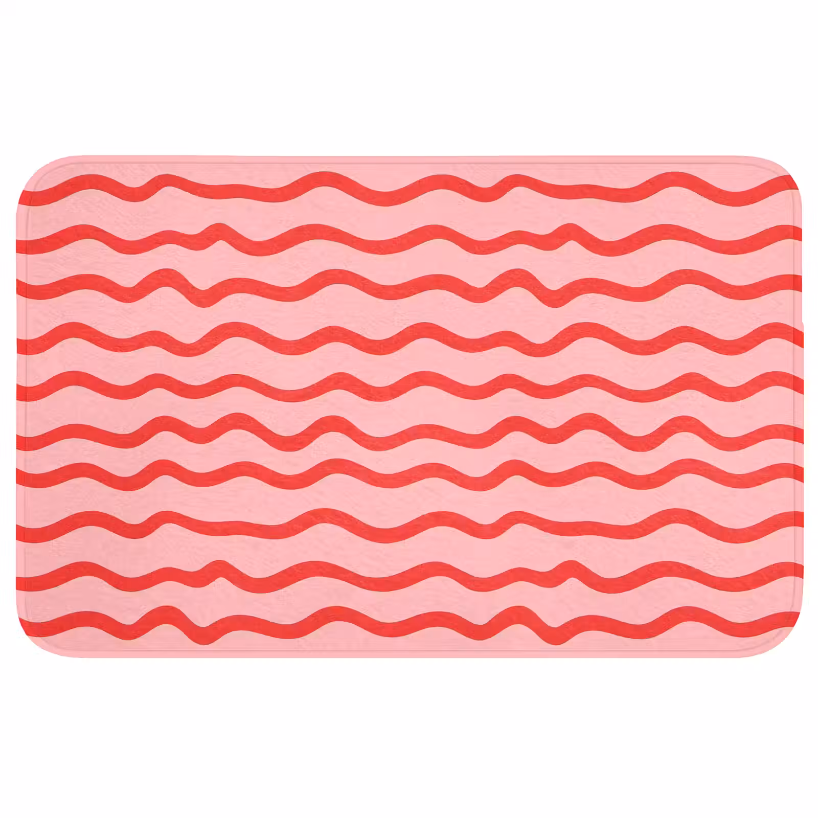 Badmat - Speels - Patroon - Rood — 1