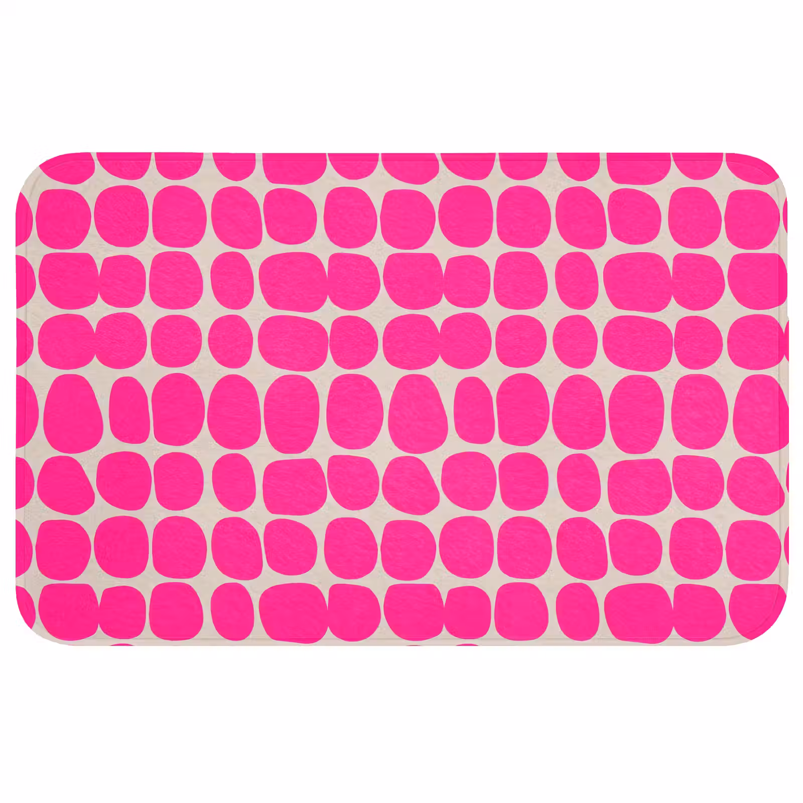 Badmat - Stippen - Patroon - Roze — 1