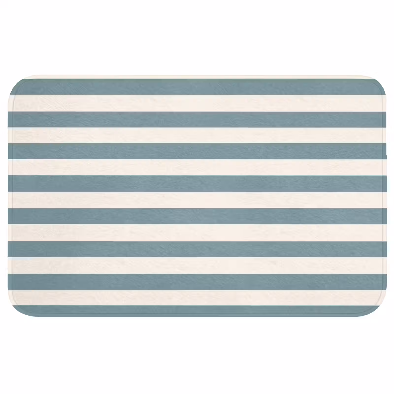 Badmat - Strepen - Modern - Blauw — 1