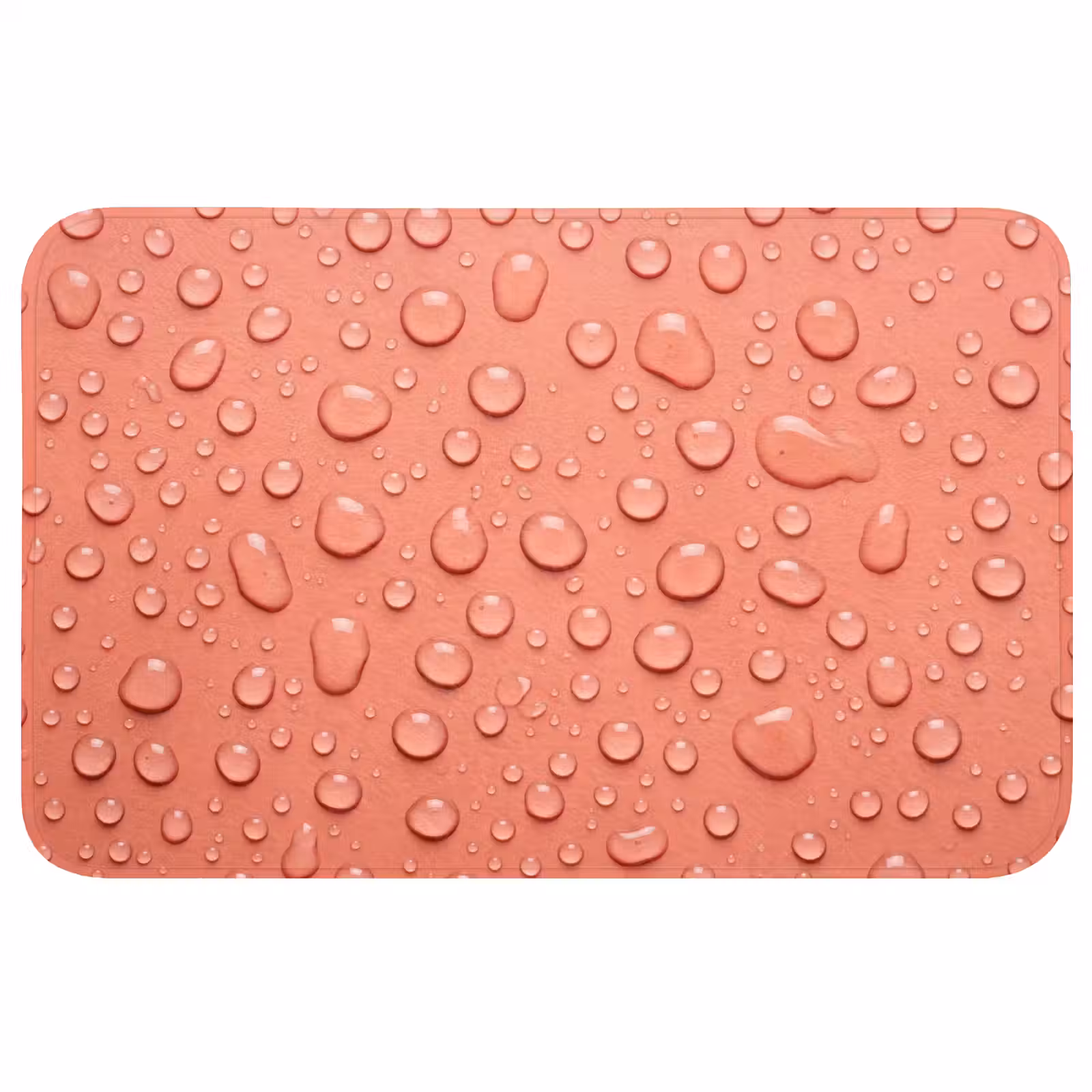 Badmat - Water - Druppels - Roze — 1