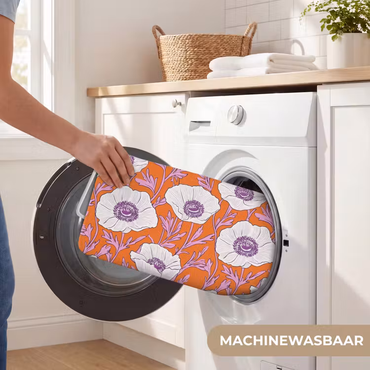 Badmat - Bloemen - Grafisch - Oranje — 7