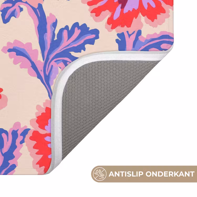 Badmat - Bloemen - Patroon - Meerkleurig — 3
