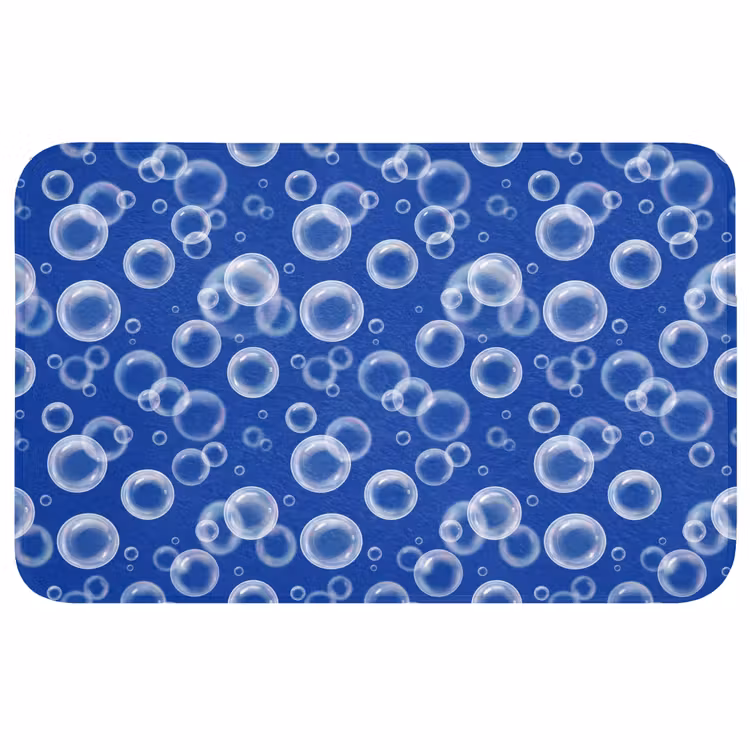 Badmat - Bubbels - Patroon - Blauw — 1