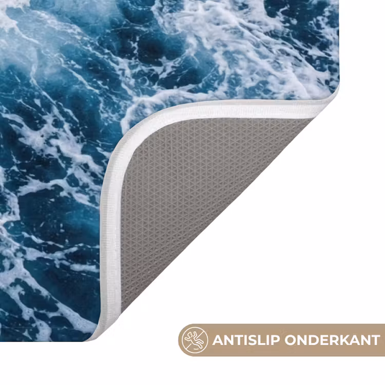 Badmat - Golven - Oceaan - Blauw — 3