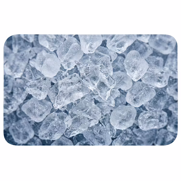 Badmat - Ijsblokjes - Water - Blauw — 1