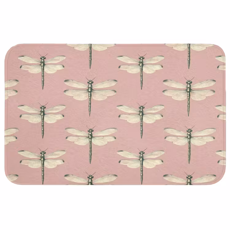 Badmat - Lillibellen - Patroon - Roze — 1