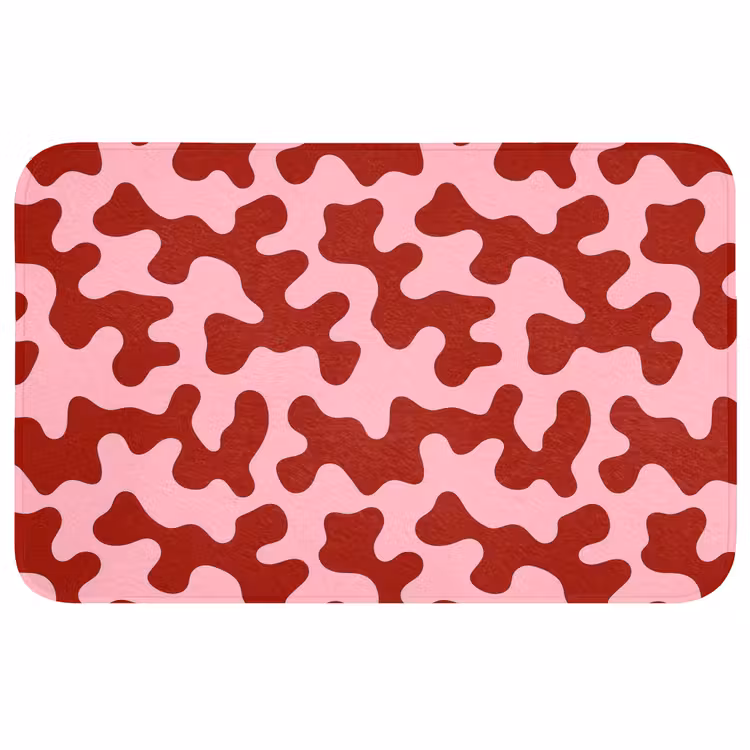 Badmat - Modern - Abstract - Rood — 1