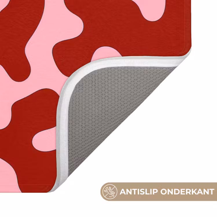 Badmat - Modern - Abstract - Rood — 3