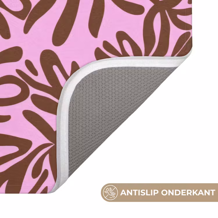 Badmat - Organisch - Patroon - Roze — 3