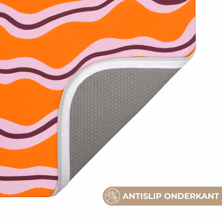 Badmat - Retro - Golvend - Oranje — 3