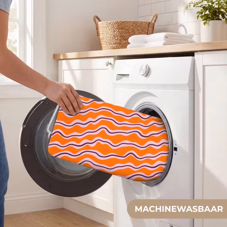 Badmat - Retro - Golvend - Oranje — 7