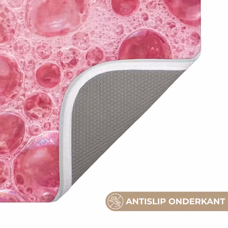 Badmat - Roze - Schuim - Bubbels — 3