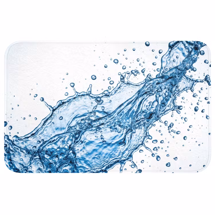 Badmat - Spash - Water - Blauw — 1