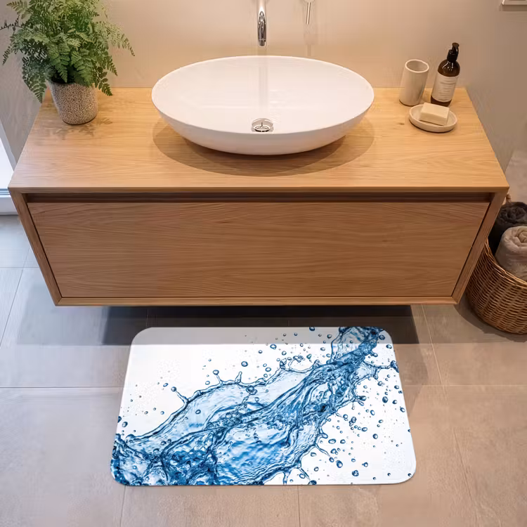 Badmat - Spash - Water - Blauw — 2