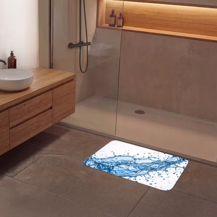 Badmat - Spash - Water - Blauw — 6