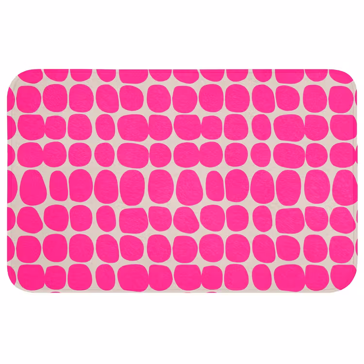 Badmat - Stippen - Patroon - Roze — 1