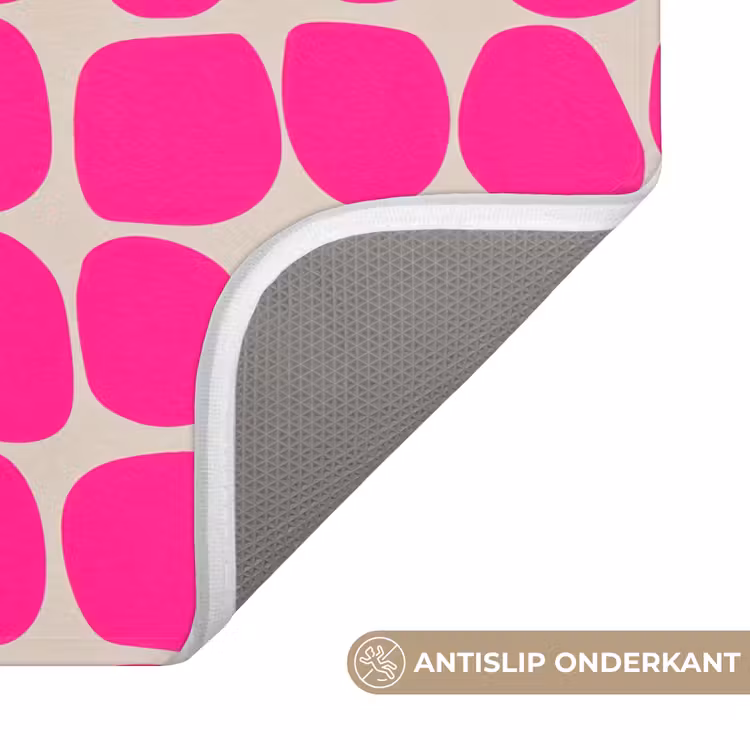 Badmat - Stippen - Patroon - Roze — 3