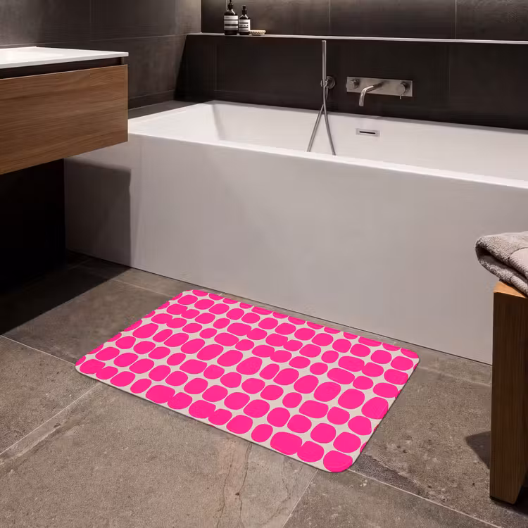 Badmat - Stippen - Patroon - Roze — 4