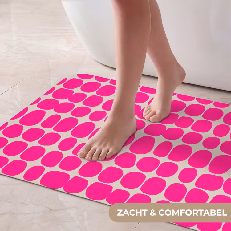 Badmat - Stippen - Patroon - Roze — 5