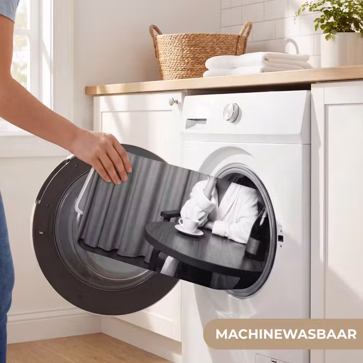 Badmat - Vrouw - Bubbels - Zwart - Wit — 7