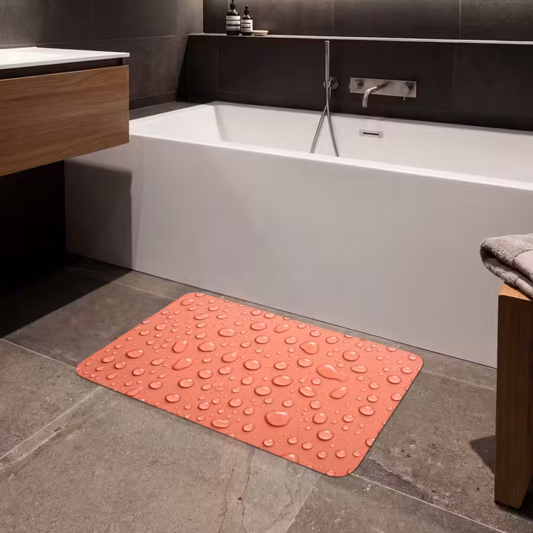 Badmat - Water - Druppels - Roze — 4
