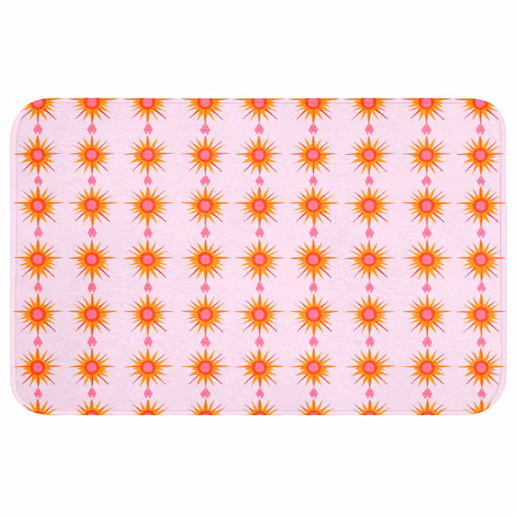 Badmat - Zon - Motief - Roze — 1
