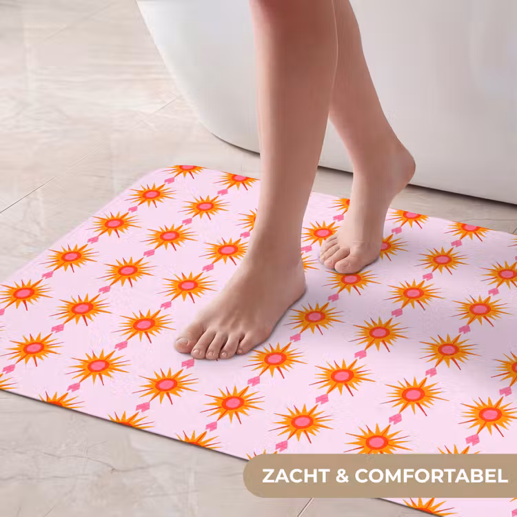 Badmat - Zon - Motief - Roze — 5