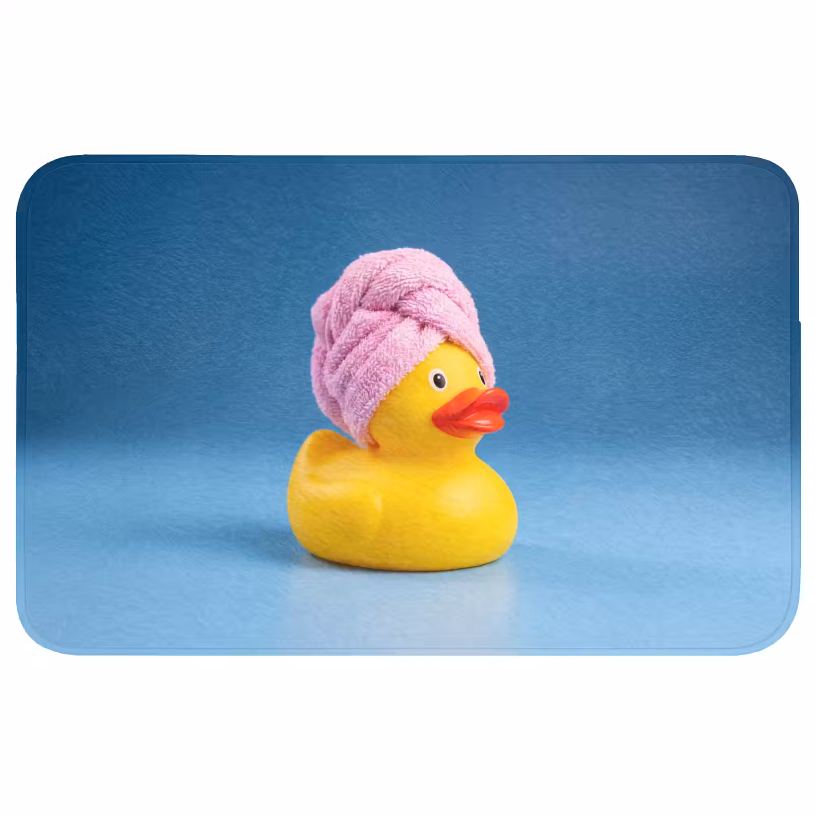 Badmat - Badeend - Handdoek - Blauw — 1