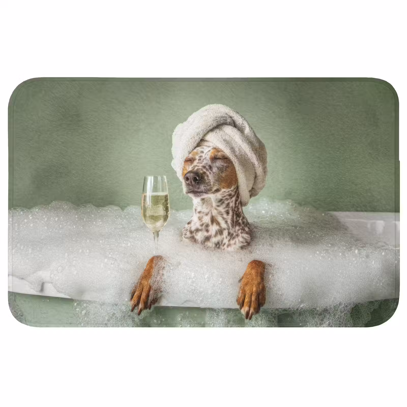 Badmat - Hond - Bad - Champagne - Handdoek — 1