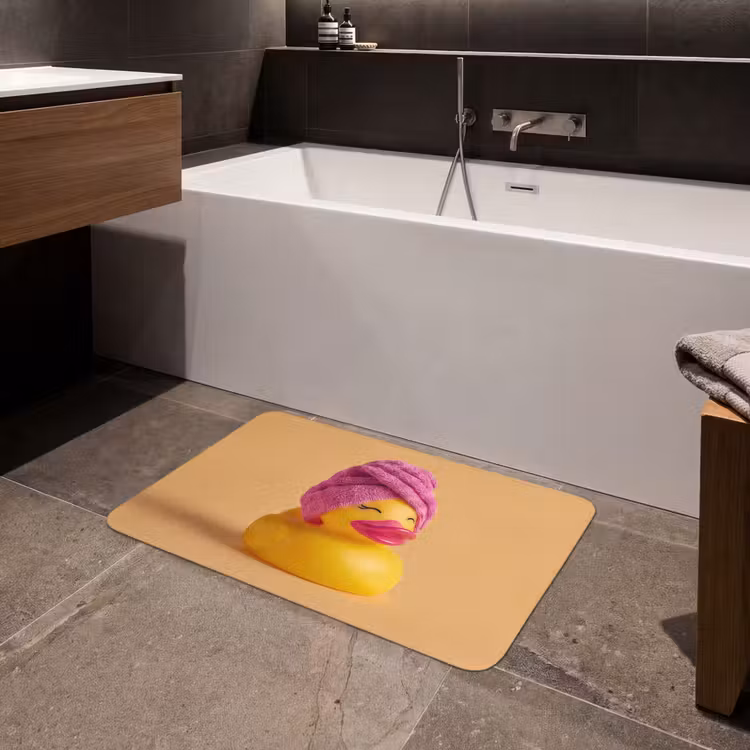 Badmat - Badeend - Handdoek - Kleurrijk — 4