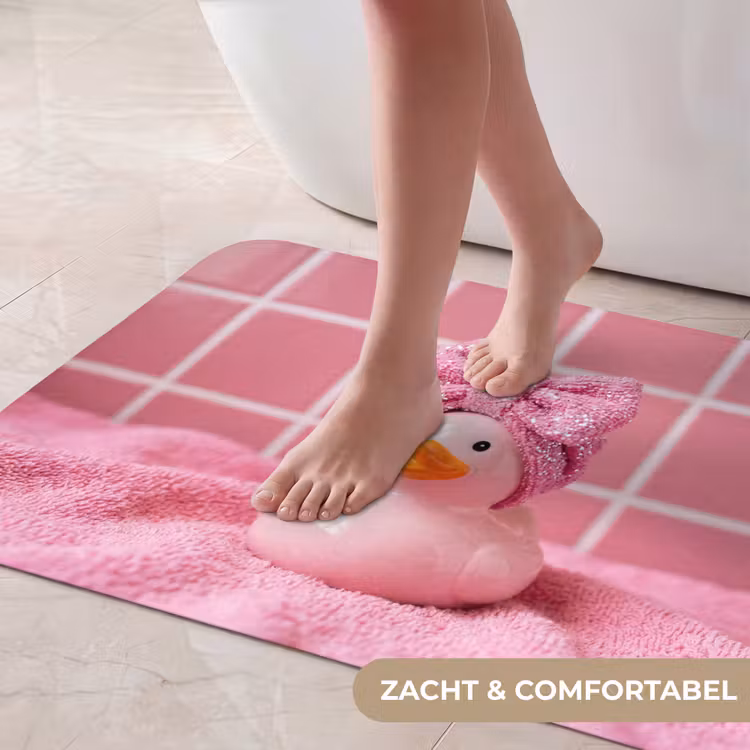 Badmat - Badeend -Strik - Roze — 5