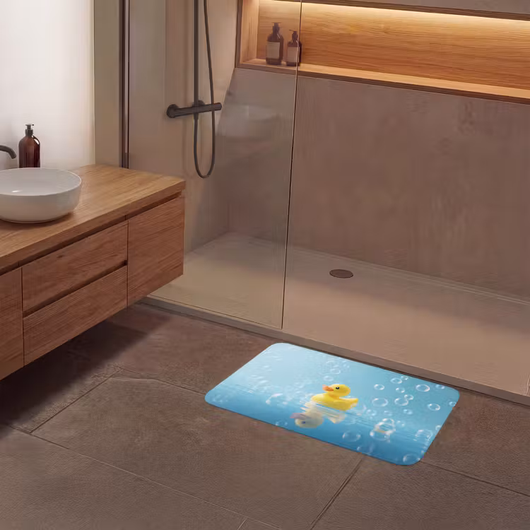 Badmat - Bubbels - Badeend - Geel — 6