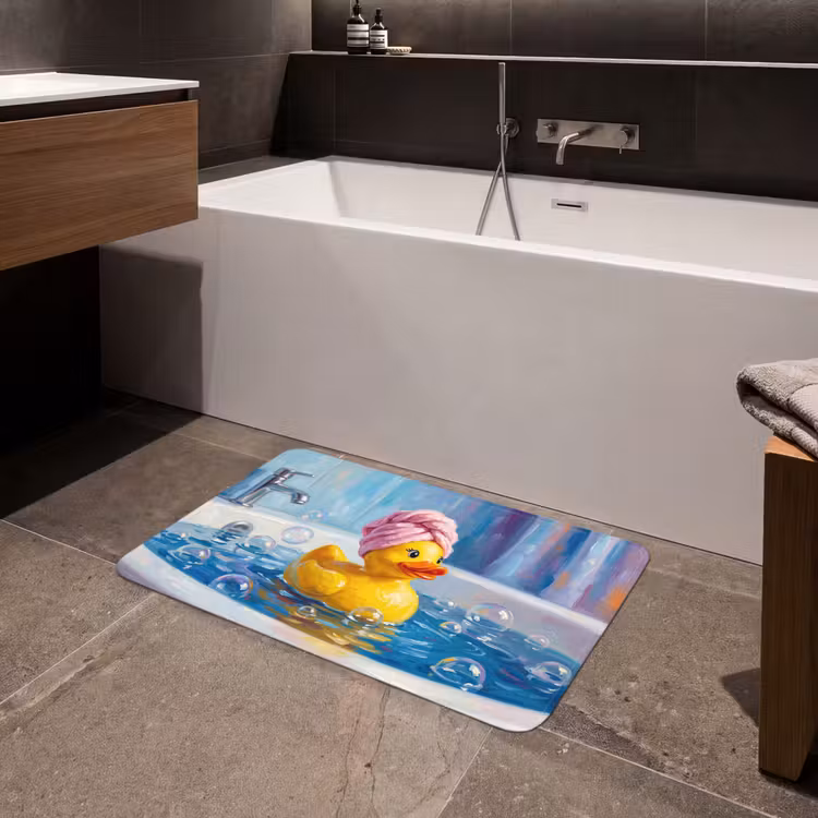 Badmat - Creatief - Badeend - Kleurrijk — 4