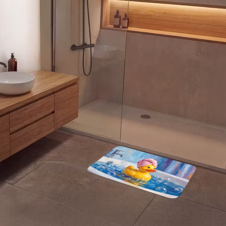 Badmat - Creatief - Badeend - Kleurrijk — 6