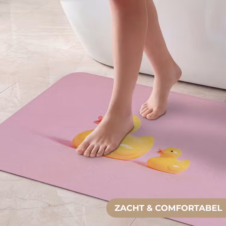 Badmat - Eendjes - Vrolijk - Roze — 5