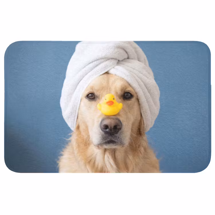 Badmat - Hond - Badeend - Geel — 1
