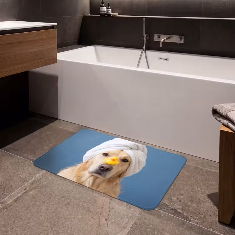 Badmat - Hond - Badeend - Geel — 4