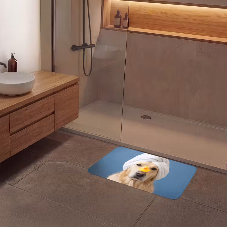 Badmat - Hond - Badeend - Geel — 6