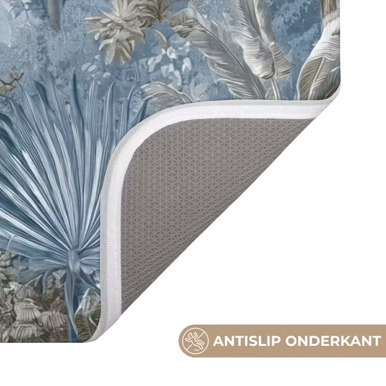 Badmat - Jungle - Modern - Blauw - Groen — 3