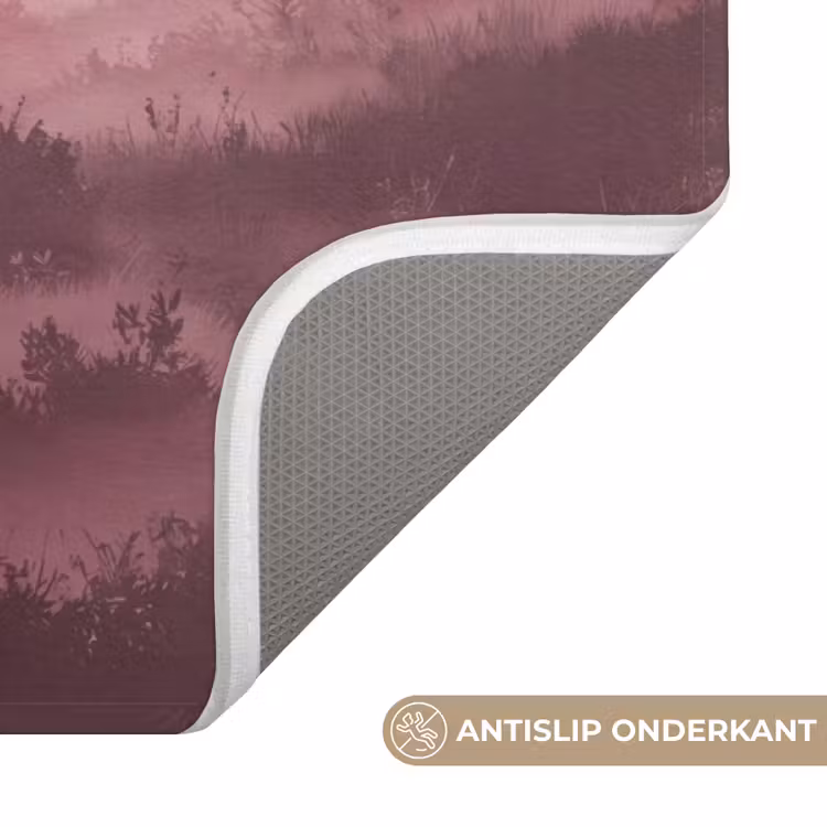 Badmat - Landschap - Mistig - Roze — 3
