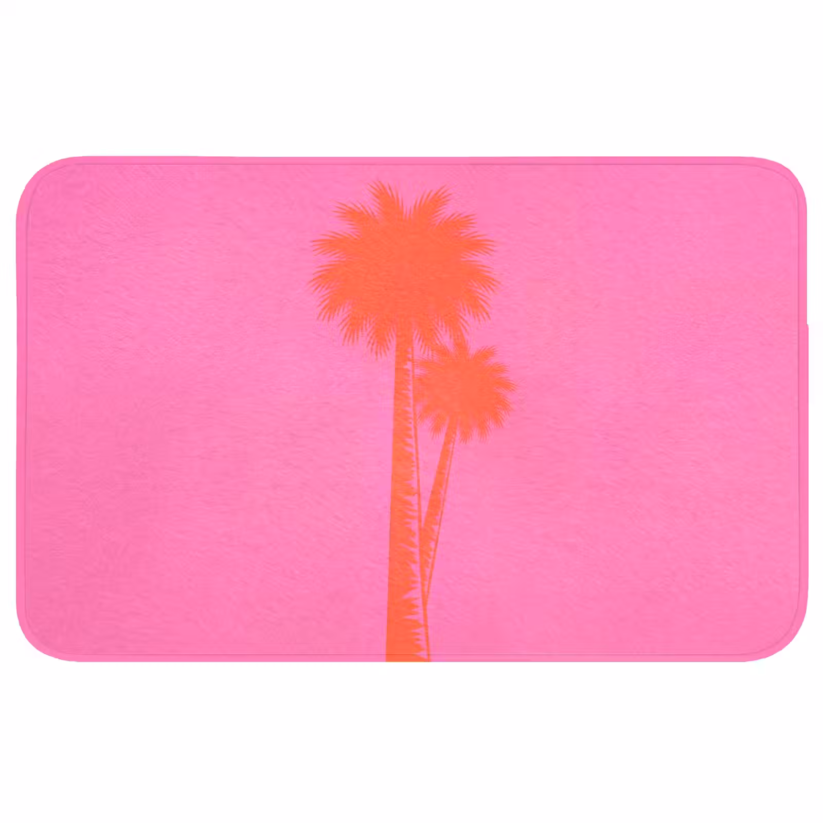 Badmat - Palmbomen - Modern - Roze — 1