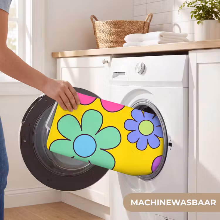 Badmat - Bloemen - Illustratie - Kleurrijk — 7