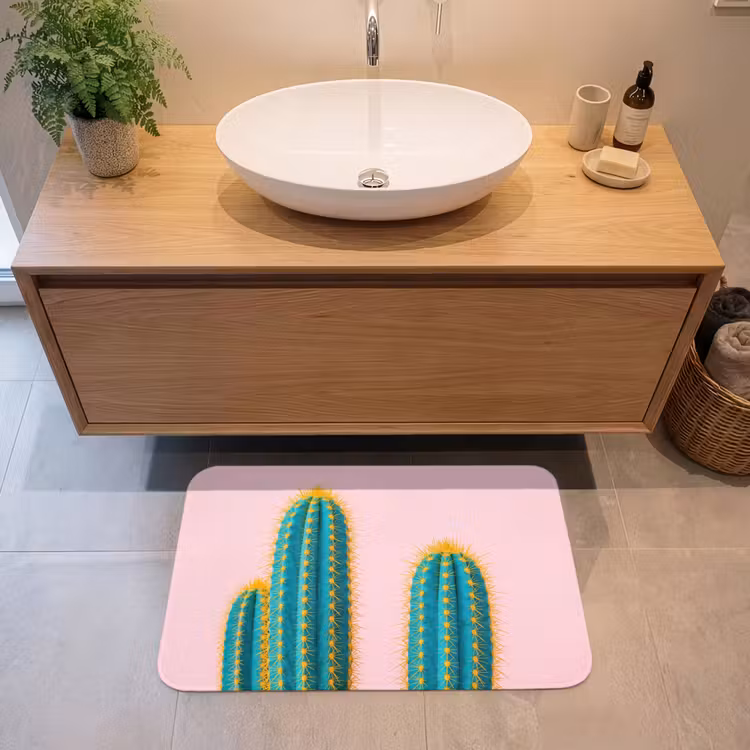 Badmat - Cactussen - Modern - Pastel — 2