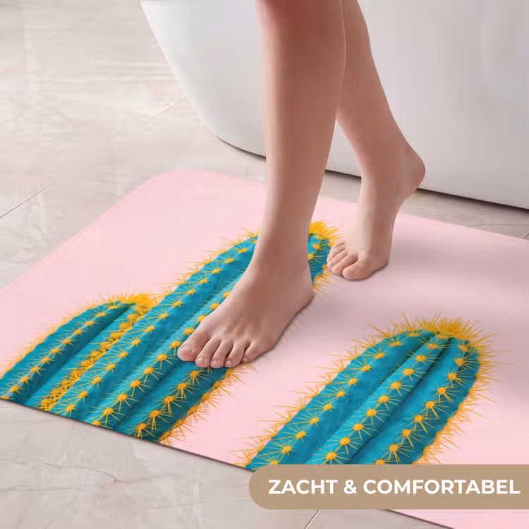 Badmat - Cactussen - Modern - Pastel — 5