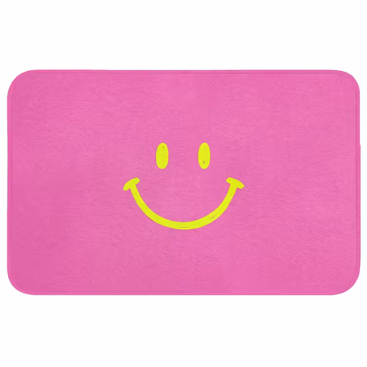 Badmat - Smiley - Vrolijk - Roze — 1