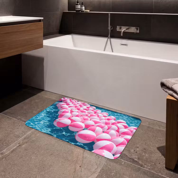 Badmat - Strandballen - Roze - Water — 4