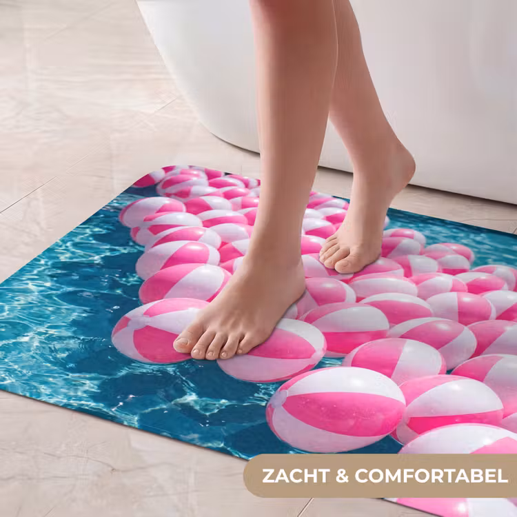 Badmat - Strandballen - Roze - Water — 5